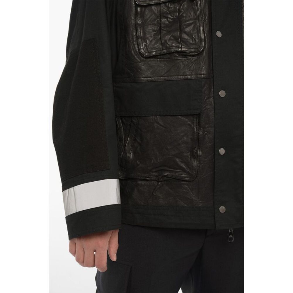 Utility Jacket with Ribbed Collar - Picture 5 of 5